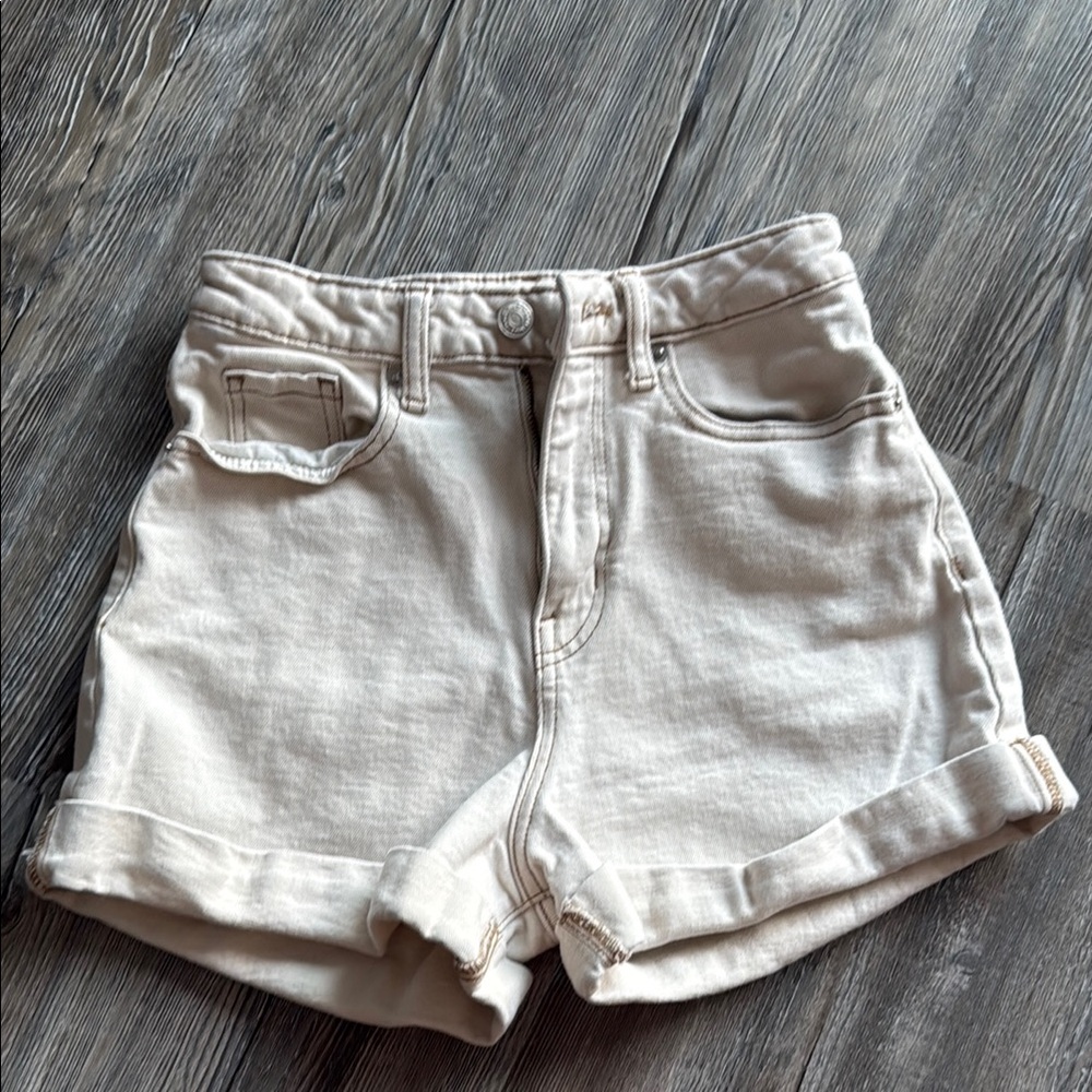 Wild Fable Cream High Waist Shorts
